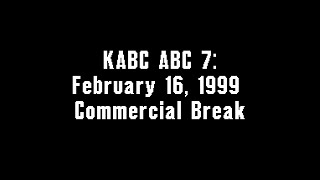 KABC ABC 7 February 16 1999 Commercial Break [upl. by Yadroc]