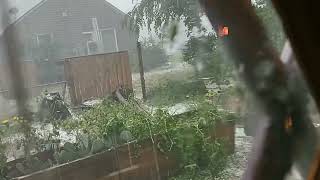 August 12 hail storm part 2 [upl. by Tamas]