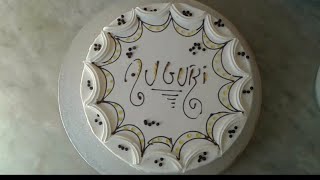 TORTE DECORAZIONI PANNA MONTATA CIOCCOLATO IDEA COMPLEANNO CAKES DECORATIONS [upl. by Shuping]