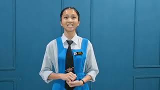 CHRISTINA VANESSA INGGA ANAK TONNY CARTIS SMK SARIBAS [upl. by Nagiam]