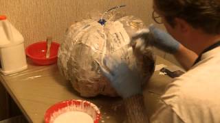 How to Paper Mache Pumpkins Part 2 [upl. by Ik]