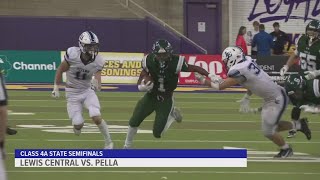 2024 IHSAA class 4A semifinals results Lewis Central vs Pella [upl. by Randolph322]