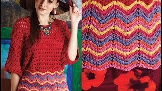 23 DolmanSleeve Top Vogue Knitting Crochet 2014 [upl. by Leirua354]