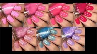 Zoya  Bloom  Spring 2024  Live Swatches [upl. by Martens961]