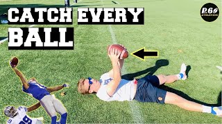 5 BEST Catching Drills For RECEIVERS In Football [upl. by Anij478]