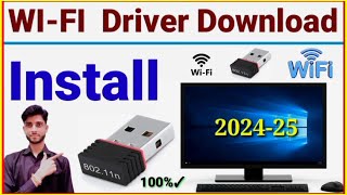 WIFI Driver For Windows 10 Pc Free Download  Wifi driver download amp Install 2024  PC Laptop [upl. by Gambrill]