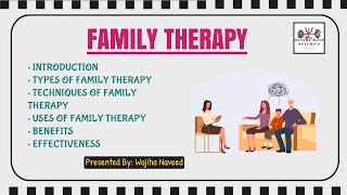 Family Therapy in Urdu amp Hindi  Types of family Therapy  Family therapy techniques  Therapies [upl. by Kerr418]