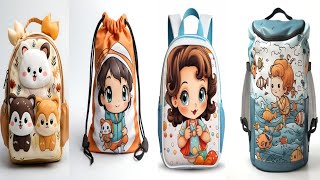 New 2024  School Bags Tutorial 🎒 Pics Collection [upl. by Yong651]