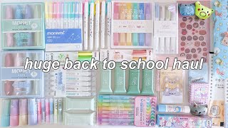 Huge back to school stationery haul 2024 ft stationerypal 🧸 aesthetic school supplies 🎀 [upl. by Onyx]