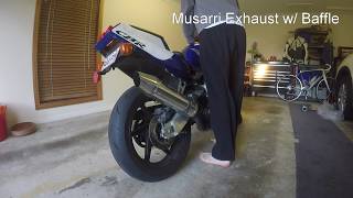 CBR250RR Exhaust Comparison  Musarri or Xcite Stainless [upl. by Nevil845]