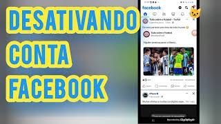 DESATIVAR Facebook  passo a passo mostrando como desativar sua conta no Facebook 2024 [upl. by Deth167]