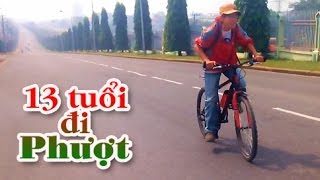 Chuyến đi Phượt đầu đời của Nhóc 13 tuổi Sài Gòn  Biên Hòa 55 km x 2 [upl. by Esilahs]