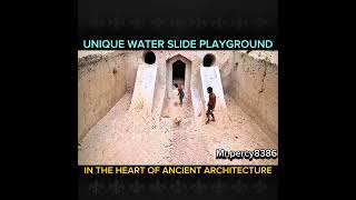 UNIQUE WATER SLIDE PLAYGROUND IN THE HEART OF ANCIENT ARCHITECTURE [upl. by Anagrom]