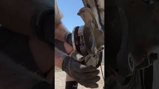 Adjusting the hand brake Mercedes sprinter 4x4 [upl. by Aihsatsan863]