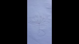 How to draw water lily easy and simple shapla ful art। National flower of Bangladesh step by step। [upl. by Carrick]