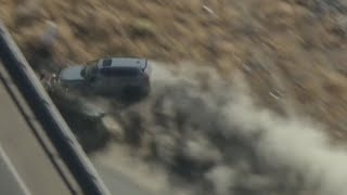 Stolen vehicle leads highspeed police chase through Los Angeles Kern counties [upl. by Fayette54]