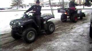 Electric ATV vs Yamaha Grizzley 600 4x4  For sale Email for details [upl. by Eleon]