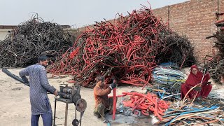 Aluminum wires Recycling Process And Tour of Wire Making in Factory  Recycling Plastic into Wires [upl. by Stanzel]