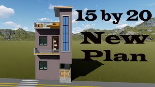 15 by 20 house design  1520 duplex house plan  15 by 20 house plan [upl. by Casta]