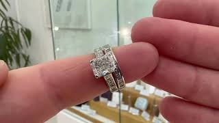 2 Carat Radiant Cut Diamond Ring  With Princess Cut Shoulders [upl. by Bonine817]