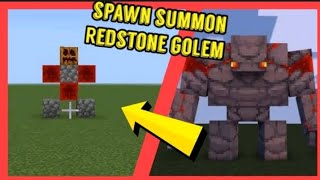 spawn summon redstone golem in minecraft bedrock edition [upl. by Wennerholn758]