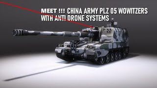 Chinese Army upgraded PLZ 05 Artillery Howitzers with Anti Drone systems [upl. by Millard]