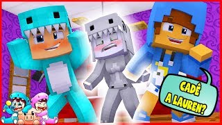 DEIXAMOS A LAUREN INVISÍVEL ELA CHOROU   GÊMEOS EM AÇÃO 35 MINECRAFT MACHINIMA [upl. by Aibun]