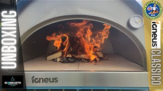 Igneus Classico Wood Fired Pizza Oven Unboxing amp Set Up [upl. by Maren]