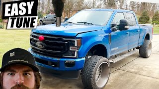 SIMPLE Tune ADDS over 200hp to 2020 67 Powerstroke F250 600WHP [upl. by Adlay]