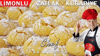 LİMONLU ÇATLAK KURABİYE ❗Tadı da Görüntüsü de Çatlatacak [upl. by Akinhoj214]