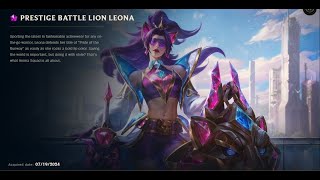 PRESTIGE BATTLE LION LEONA SKIN SPOTLIGHT07232024 [upl. by Yromem]