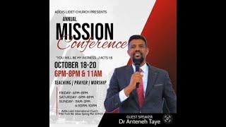 Addis Lidet International Church  Mission Conference 2  Oct 19 2024  LIVE [upl. by Phenica]