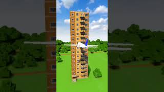 Mini plane vs building 🏢 [upl. by Aylmer]