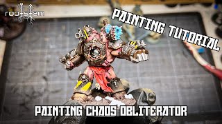 Painting Up Chaos Iron Warrior Obliterator [upl. by Irtak]