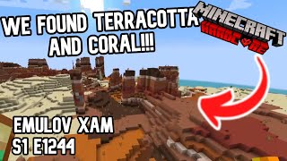 We Found Terracotta And Coral Minecraft Hardcore Lets play S1 E1244 [upl. by Naibaf]