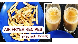 AIR FRYER RECIPE  FRENCH FRIES  COOKING RECIPE  SANTHAS KITCHEN [upl. by Adranoel630]