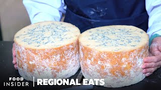 How Traditional English Stilton Cheese Is Made At A 100YearOld Dairy  Regional Eats [upl. by Wheaton]