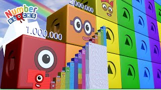 Looking for Numberblocks Step Squad 1000 to 15000 to 15000000 BIGGEST Learn to Count Big Numbers [upl. by Chang]