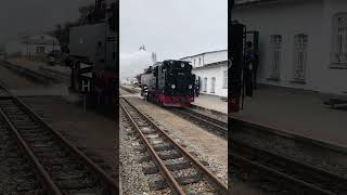 Rasender Roland Rügen 424 Germany steamlocomotive Dampflok Trainspotting Trainspotter [upl. by Yllut]