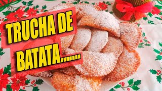 ⬜🟦🟨COMO HACER TRUCHAS DE BATATA Boniato empanadillas Caseras y Naturales⬜🟦🟨 [upl. by Valli]