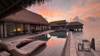 Waldorf Astoria Maldives Ithaafushi Overwater Reef Villa Tour [upl. by Eimarej]