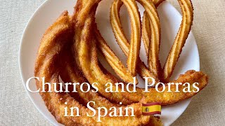 What makes churros and porras Spain´s most popular street food [upl. by Ellevehc86]