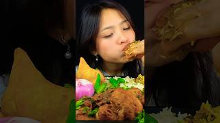 EATING SPICY CHICKEN MASALA GRAVY WITH OMLET🤤mukbang food mikasa [upl. by Aliehc231]