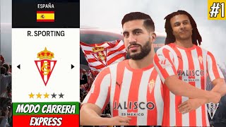 MODO CARRERA Sporting de Gijón EN FC 24 [upl. by Aniles]