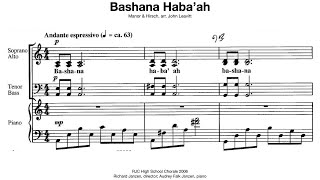 Bashana Habaah Manor amp Hirsch arr Leavitt RJC High School Chorale 2006 [upl. by Luther]