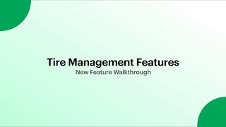 New Feature Walkthrough Fleet Tire Management in Fleetio [upl. by Lienahs]