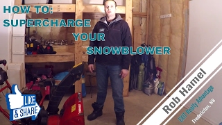 How to supercharge your snowblower MUST SEE [upl. by Denice]