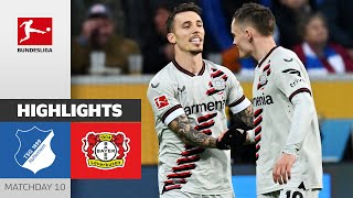 Stunning Goals amp Top Team  TSG Hoffenheim  Bayer 04 Leverkusen 23  Highlights  Matchday 10 [upl. by Liemaj]