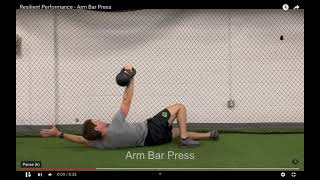 Resilient Performance  Arm Bar Press Instructional [upl. by Glantz]