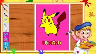 Coloriage Pokémon quotPikachuquot I Coloriages pour enfants [upl. by Ludie]